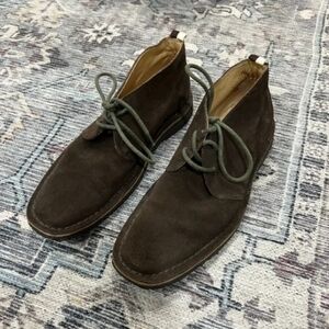 Men suede polo boots and shoes